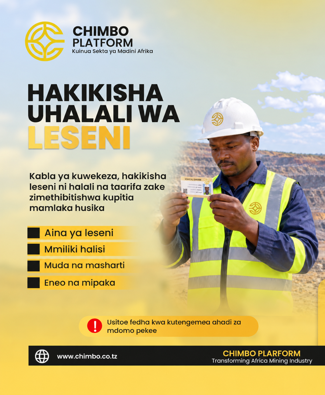 ELIMU YA UWEKEZAJI KWENYE MADINI INAENDELEA